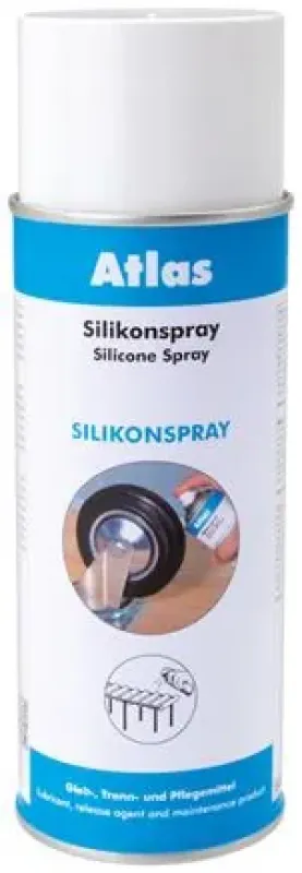 Eine 400 ml Spraydose des ATLAS Silikonsprays